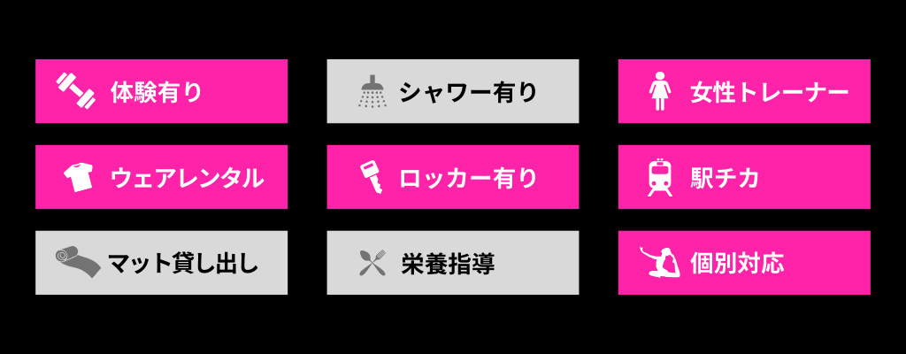 Hain pilatesのアイコン説明画像