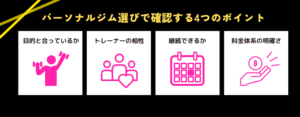 初めてのパーソナルジム選びに失敗しないために！避けるべき特徴とは？の要約画像